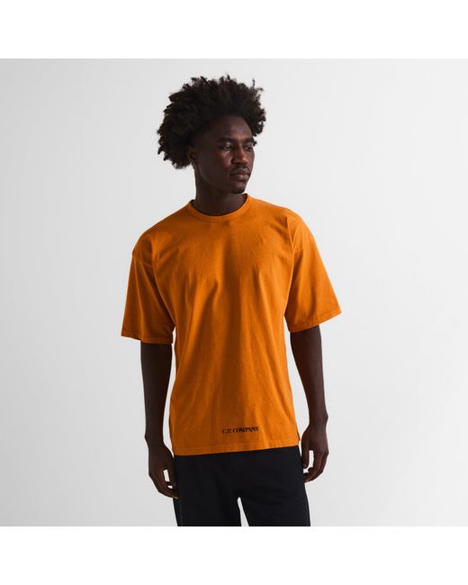 C P Company Orange Cp Back Logo Ts Sn61 for men