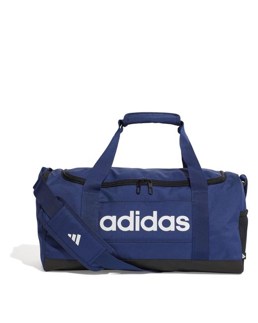 Adidas Blue Linear Duffel Bag Small