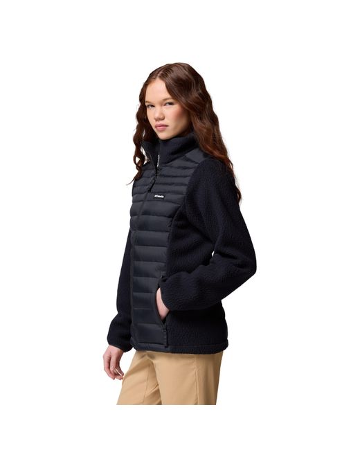 Columbia Black Weather-Resistant Lightweight Hybrid Jacket