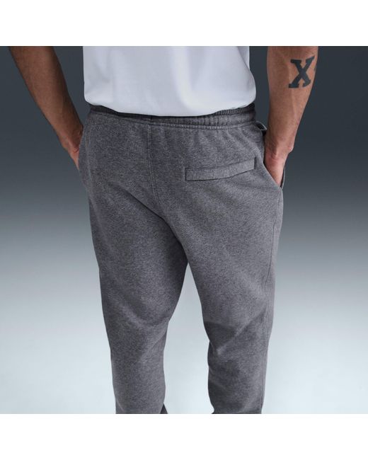 Nike Gray Sportswear Club Fleece Jogging Pants for men