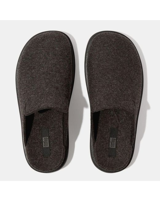 Fitflop Brown Gen-Ff Felt Mules