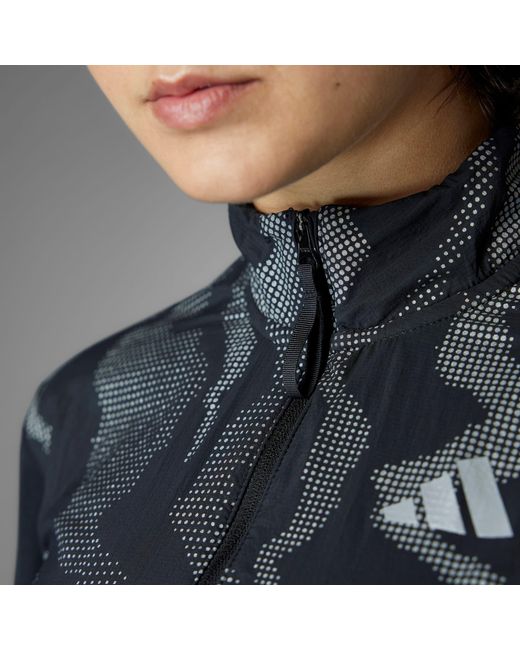 Adidas Blue Ult Hivis Performance Running Jacket