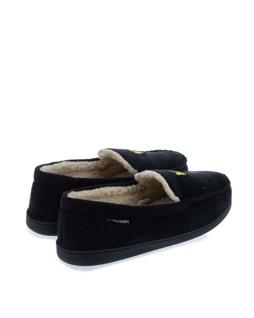 Lyle & Scott Blue Aspen Slippers for men