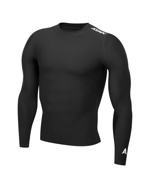 ATAK Sports Black Atak Compression Long Sleeve Top Senior for men