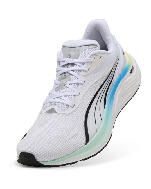 PUMA White Electrify Nitro 4 Running Shoes for men