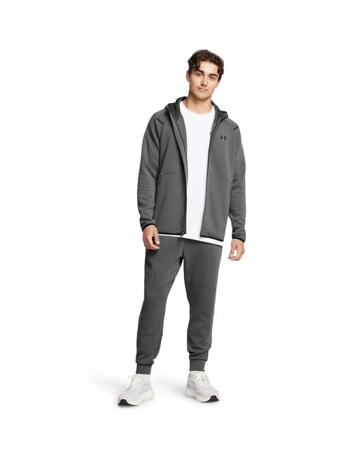 Under Armour Gray Unstoppable Closed Hem Fleece Joggers for men