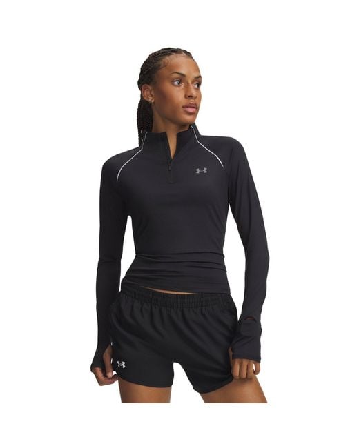 Under Armour Black Velociti Half Zip Long Sleeve Running Top