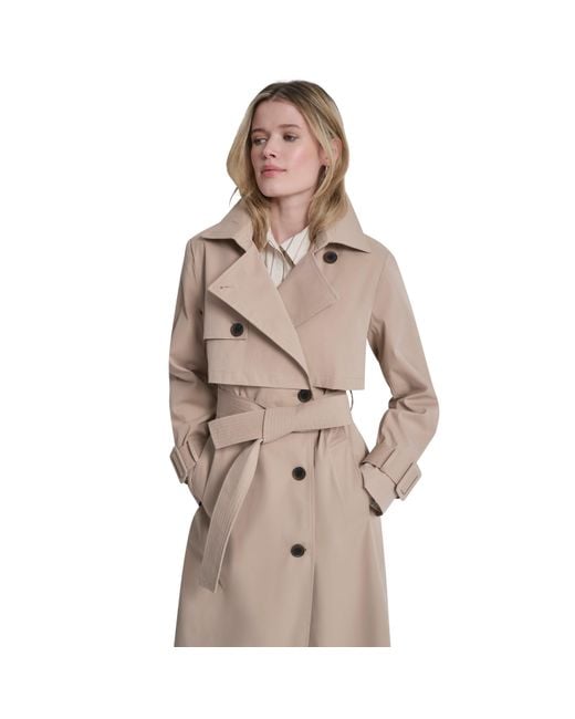 DKNY Natural Trench Coat