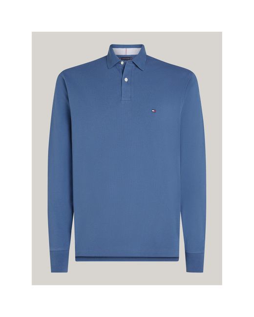 Tommy Hilfiger Blue 1985 Long Sleeve Polo Shirt for men