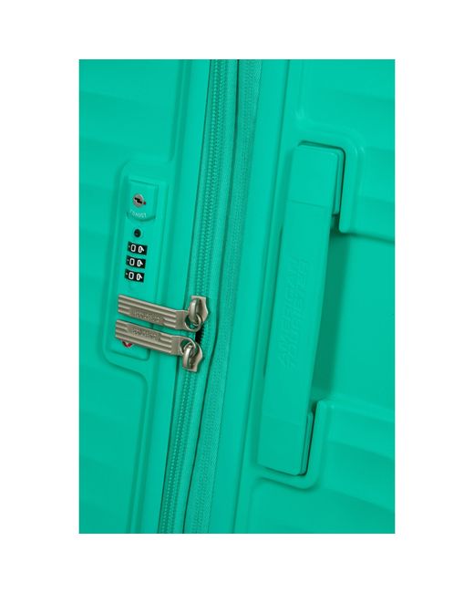 American Tourister Green Diablast Spinner 78X49X31/34Cm Exp Tsa Large Hard Suitcase