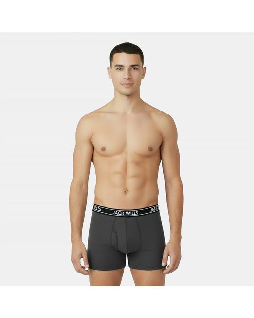 Jack Wills Black Jw Daundley Boxers 3 Pack for men