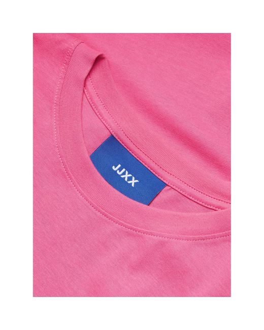 JJXX Pink Andrea Loose Logo T-Shirt Ladies