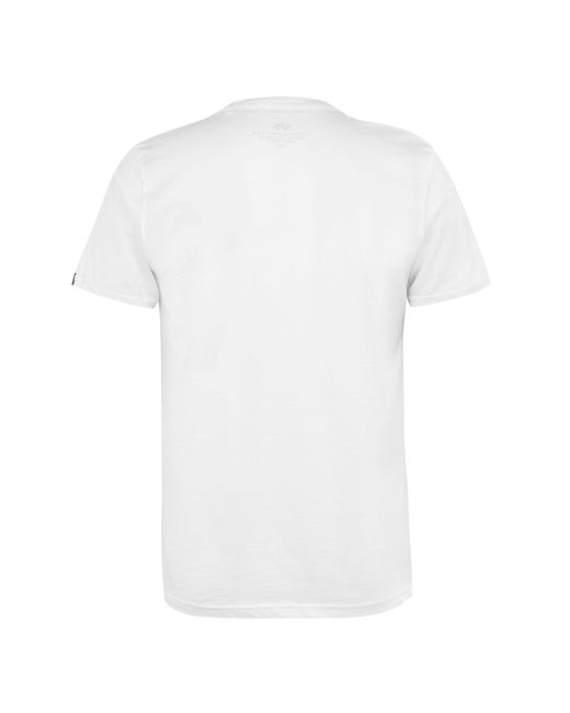 Alpha Industries White Nasa Reflective T Shirt for men