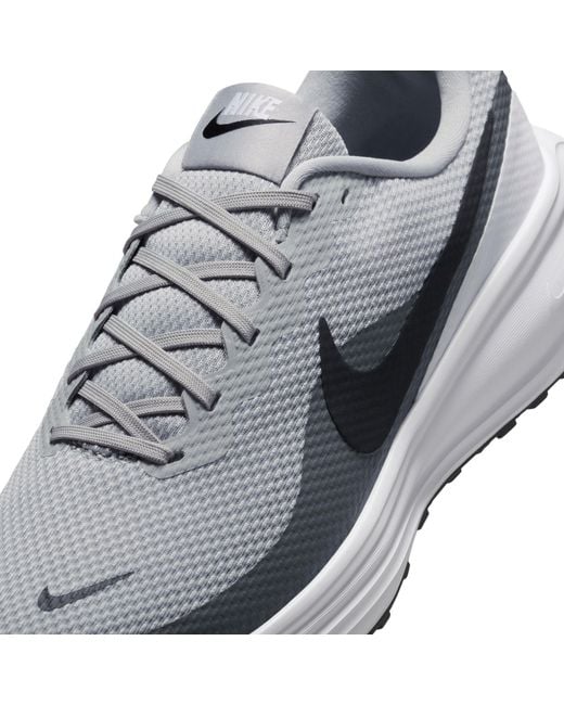 Nike Gray Revolution 8 Road Running Shoes for men