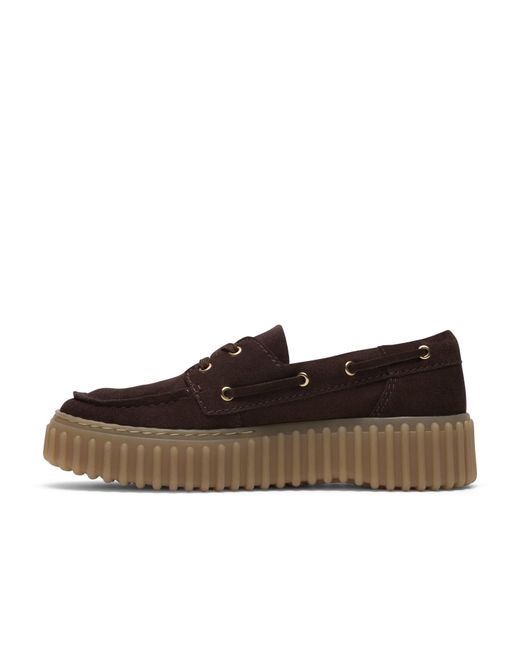 Clarks Brown Moc Toe Formal Shoes