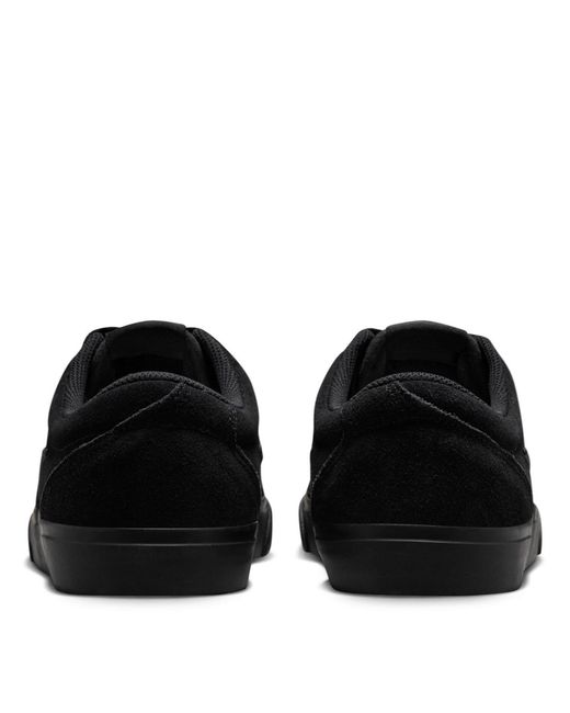 Nike Black Charge Low Suede Shoes for men