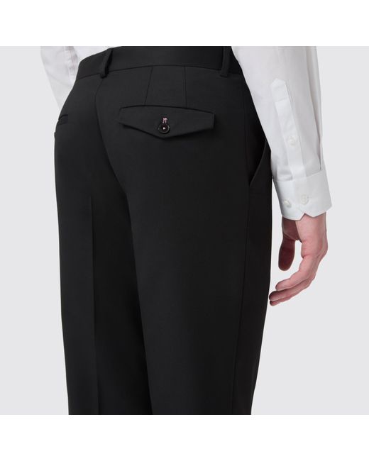 Twisted Tailor Black Ellroy Slim Fit Trousers for men