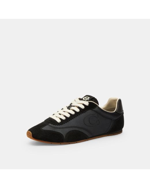 COACH Black Flat Low-Top Trainers