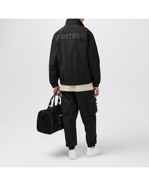 Firetrap Black Zip Tracksuit for men