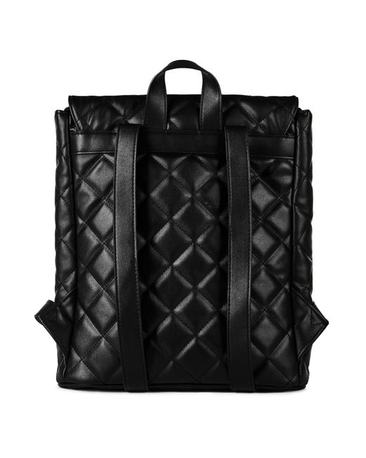 Barbour Black Quilted Hoxton Backpack