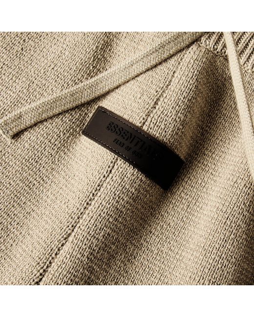 Fear Of God Natural Lounge Pants Open Hem Fleece Jogging Bottoms