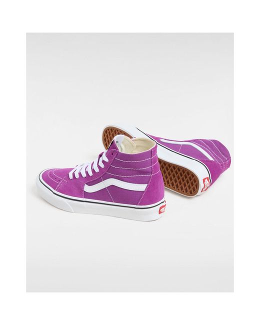 Vans Purple Adults Hi Tapered Color Theory Marmala Canvas High-Top Trainers