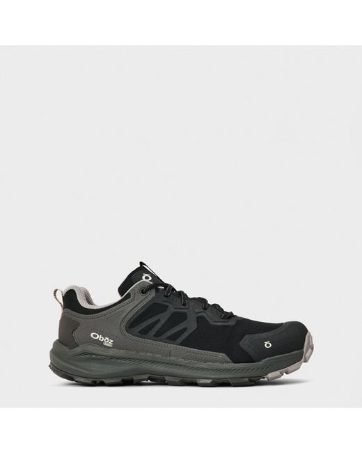 Oboz Black Katabatic Low Non-Waterproof Hiking Shoes