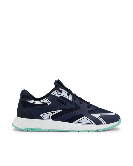 Boss Blue Titanium Runn Thm 10249931 01 Low-Top Trainers for men