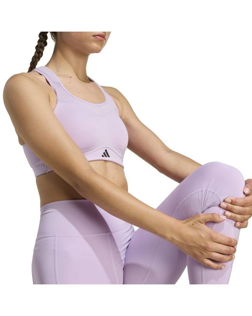 Adidas Purple Power High Impact Sports Bra