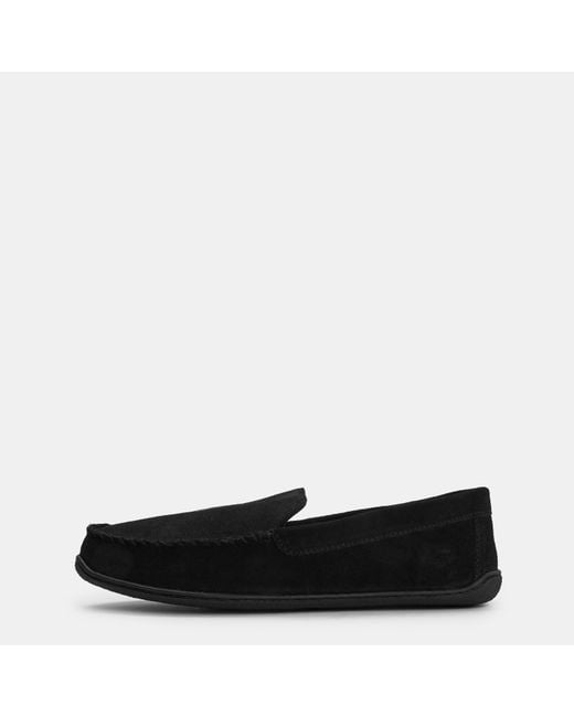 Polo Ralph Lauren Black Brenan Moccasin Slippers for men