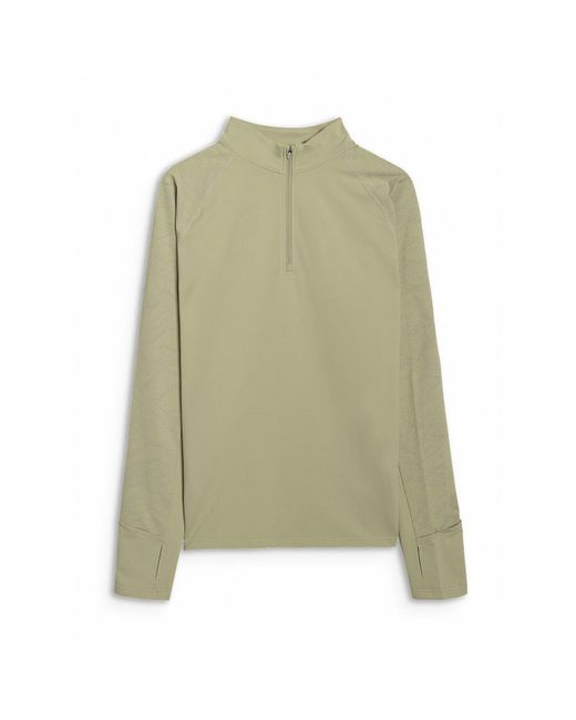 4F Green Zip Training Top Sn54 for men