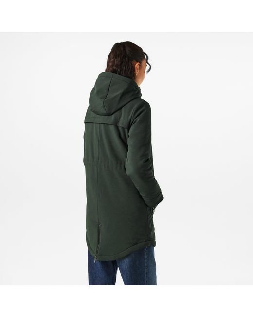 ONLY Green Hooded Long Weather-Resistant Parka