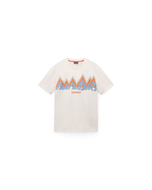 Napapijri White Fiemme Tee for men