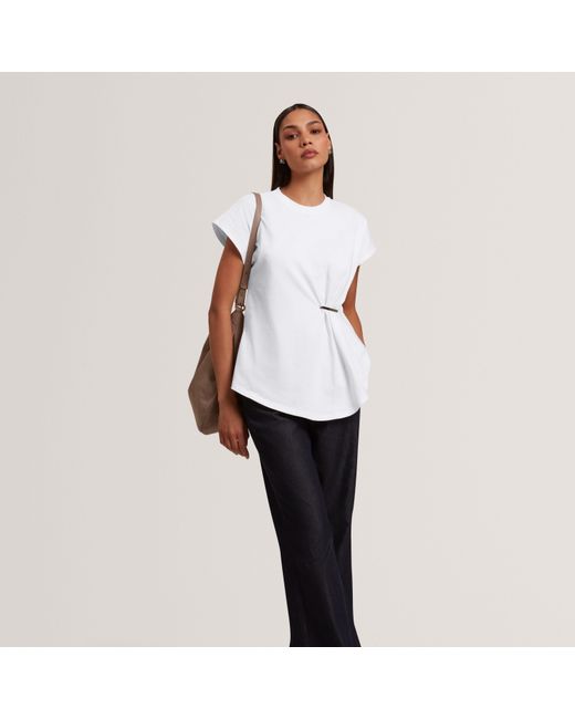 Ted Baker White Metal Trim T-Shirt