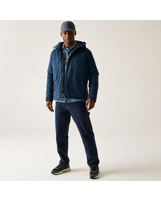 Regatta Blue Sterlings Waterproof Insulated Jacket for men