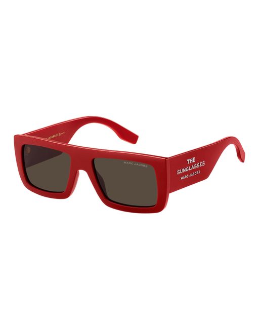 Marc Jacobs Red Rec Flat Top Sunglasses
