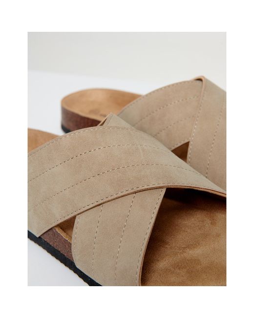 Threadbare Natural Atlante Flat Sandal for men