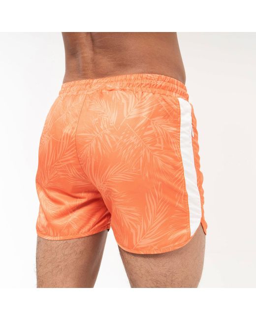 Crosshatch Orange Salsola Swim Shorts for men