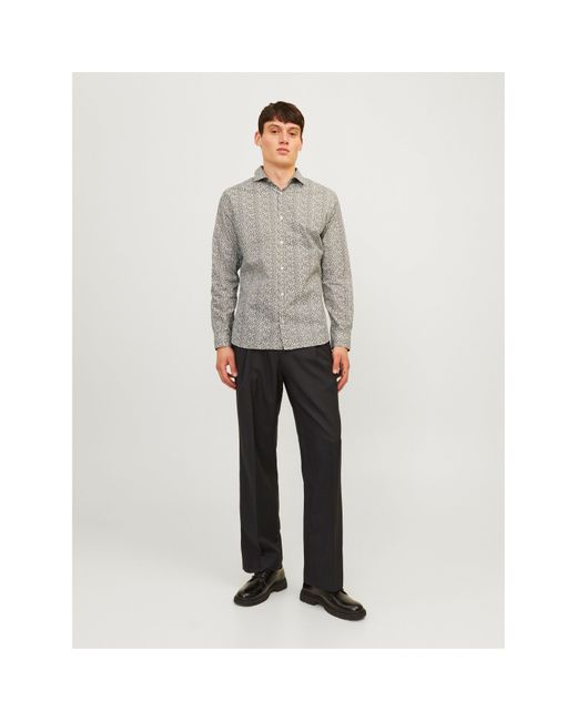 Jack & Jones Gray Slim Fit T-Shirt for men