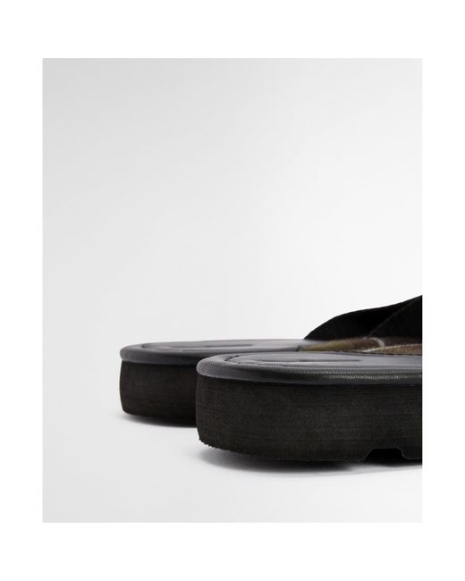 Barbour Black Harker Sandals for men