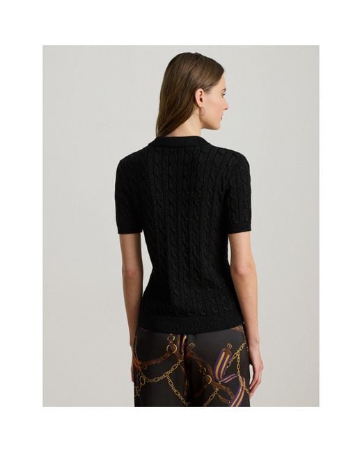 Ralph Lauren Black Knitted T-Shirt