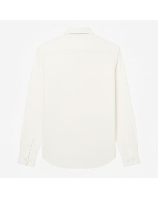 Lacoste White Regular-Fit Cotton Jersey Shirt for men