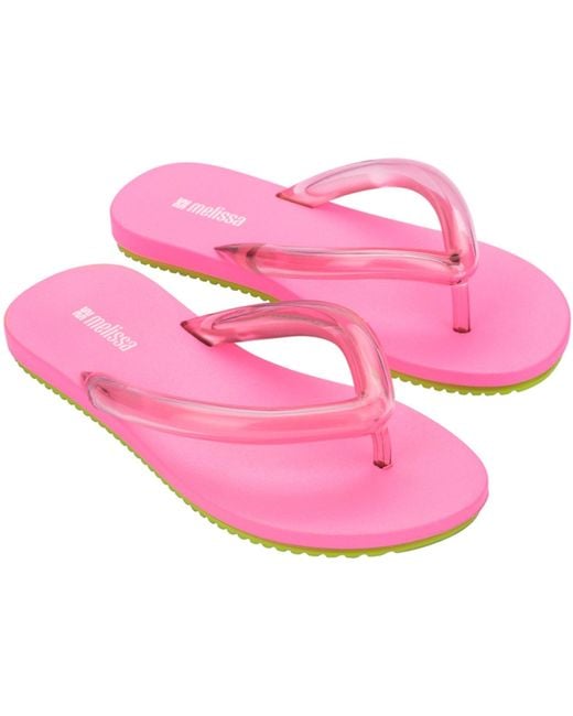 Melissa Pink Airflow Flip Flops