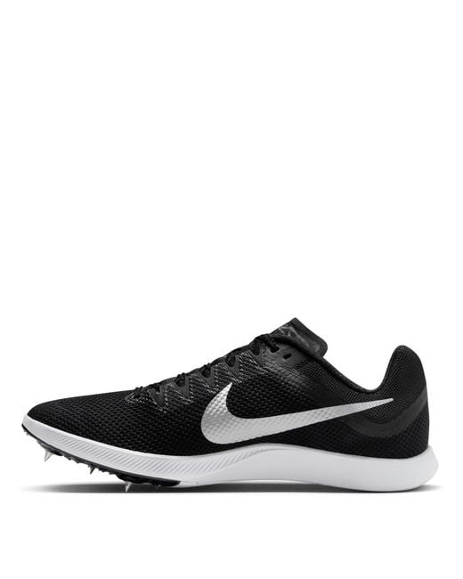 Nike Black Zoom Rival Distance Track Running Spikes for men