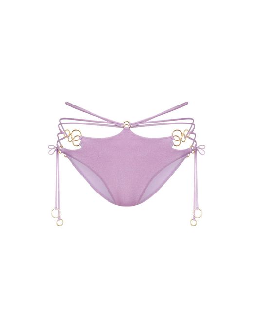 Agent Provocateur Purple Davine Bikini Bottoms