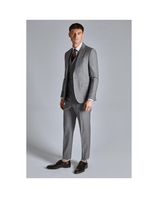 Ted Baker Blue Indus Check Slim Fit Suit Jacket for men