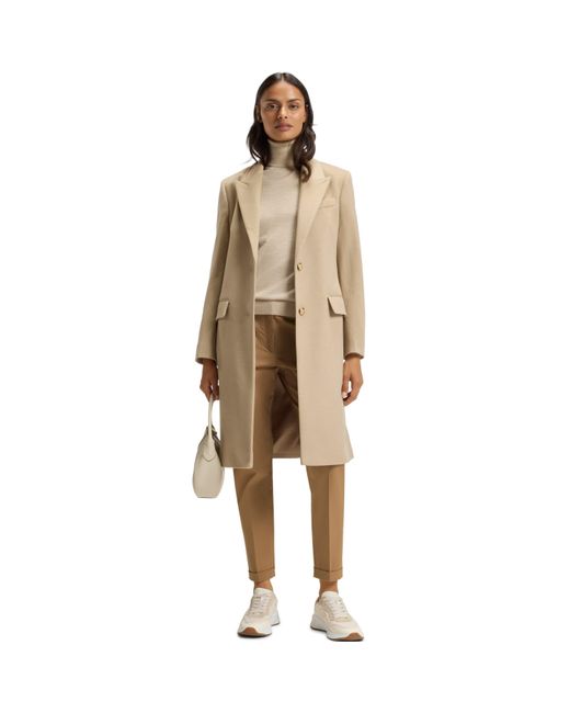 Boss Natural Tachinoa Straight Leg Trousers