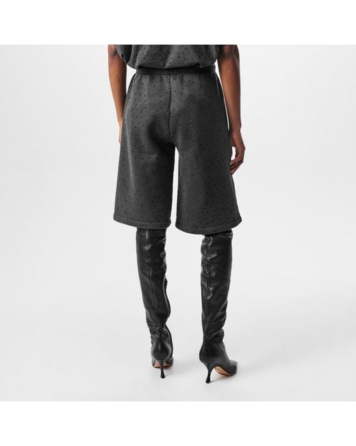 Represent Black Rep Spark Nappa Leather Shorts