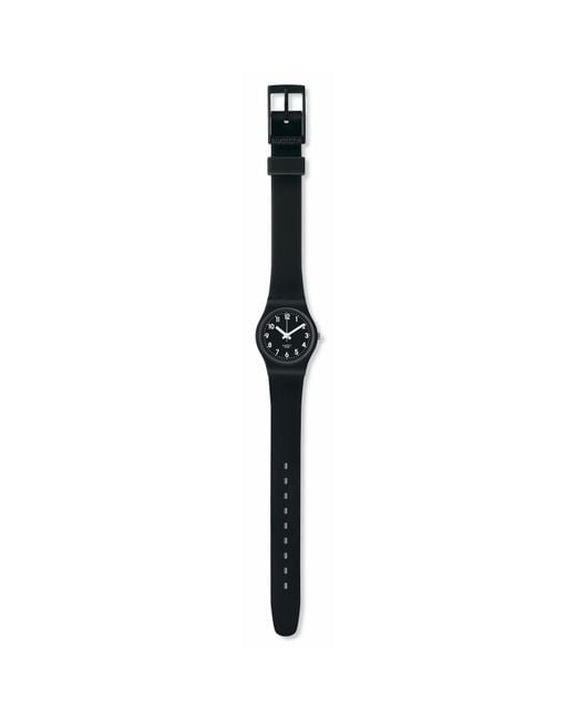 Swatch Black Core Analogue Quartz Watch