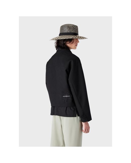 Emporio Armani Black Overshirt for men